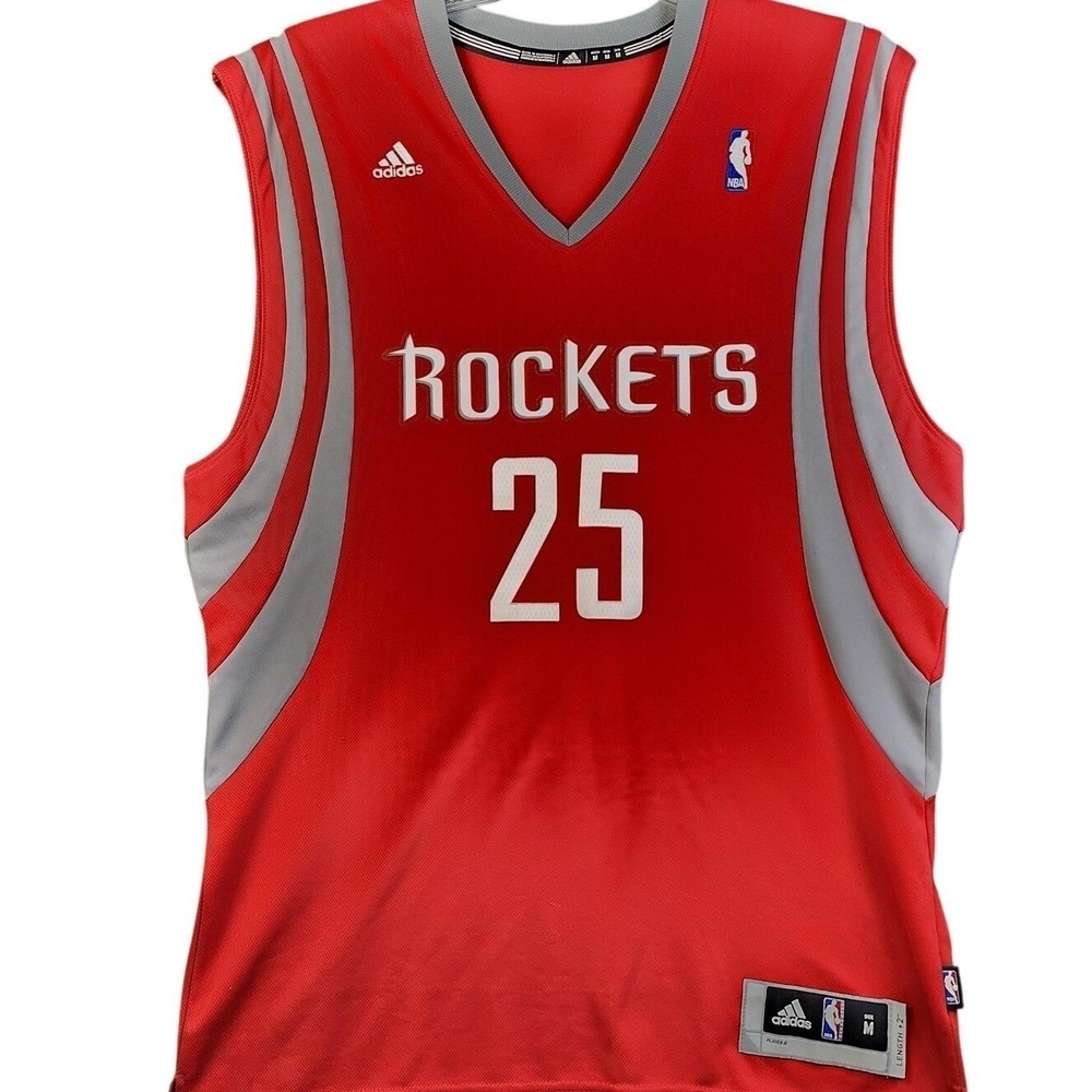 HOUSTON ROCKETS ADIDAS MENS M PARSONS 25 RED NBA BASKETBALL JERSEY EUC